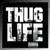 A 50x50 pixel animated buddy icon split into two frames showing "THUG LIFE" text and a Sesame Street character in yellow overalls with green boots.