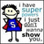 Pixelated character with black hair, blue shirt, red cape, and gray limbs stands against white background with text "I'm super just show you".