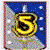 Animated icon with a large yellow number 5 on a blue background with white dots, transitioning to a pixelated portrait of a person with dark hair.