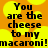 Pixelated text on a yellow-orange gradient background with two identical side-by-side phrases.