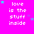 identical pixelated text phrases on a bright pink background with scattered small stars