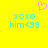 Yellow background with pink pixelated heart above two identical cyan text blocks reading 'xoxo him<33' in a