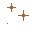 Brown star-shaped pixel icons of varying sizes scattered across a light gray background, some with four arms and others with eight.