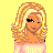 Pixel art contact sheet showing a blonde character with blue eyes and pink top on yellow background, alongside text elements "Wild Crazy Blondes" and "HAVE MORE FUN!" in red pixelated font.