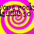 Yellow and pink spiral background with repeated text 'yope rock' and 'Lemmi so' in black pixelated font.