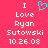 Pixelated text on a bright pink background with a cyan heart symbol above the text.