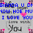 Pixelated text and heart symbols on a gray background with blue, pink, and black elements.