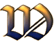 A stylized, gradient-colored 'LD' monogram with a metallic sheen on a gray background.