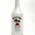 White bottle-shaped icon with dark text and red accent on label, displayed in a