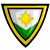 A shield-shaped icon with a yellow border, white upper section containing a yellow star, green lower section, and a brown animal head with blue background in later frames.