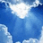 A static image with a red background, blue sky with white clouds on the left, and black text reading 'Such a perfect Day!' on the right.