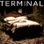 A contact sheet of five animated frames showing a bed in a forest with overlaid text "How The Lonely Keep" and the word "TERMINAL" at top left.