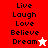 A pixelated image with four quadrants displaying text and star symbols, where the top-left quadrant has a red background and white star while the bottom-left has a white background and red star.