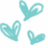 A static image of multiple hand-drawn heart shapes in various colors on a white background, with no visible animation or text.