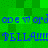 Green pixelated background with blue text repeating 'one word' and 'BELLAM' in two , showing animation through text fading and blurring