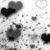 six distinct pixelated images featuring hearts, eyes, and abstract patterns in black-and-white or vibrant colors