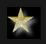 A golden star-shaped icon with a gradient fill and soft shadow effect, displayed against a black background.