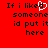 Red background with black pixelated text reading "If i liked someone id put it here" and a white heart symbol replacing the 'o' in 'liked' on the left side.