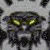 Animated contact sheet of a tiger-themed icon with yellow text and radiating black lines on gray background, showing three sequential frames of the animation.