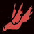 A 50x50 pixel animated buddy icon featuring a red bird-like creature in flight against dark backgrounds, shown across two frames with motion blur effects and varying background elements.