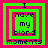 Four identical pixel-art arranged in a , each displaying the text "I have my blond moments" with layered green and pink borders