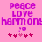 Pixelated text and symbols on a pink background with animated heart variations.