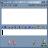 Animated sequence showing a chat window with text messages changing from 'i q', 'i q?', 'i q..', and 'i q...'. Messages shift to 'him: i love you' in blue, then 'rly?' in red. Final frames show 'signs off 8:34' in blue.