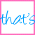 Pixelated with pink borders containing blue handwritten text and a pixel art character