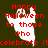 Animated Halloween-themed icon with red text over a dark green background, featuring two ghost shapes in white and gray that change opacity.