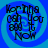 Blue circular background with swirling pattern and black text reading "Korinna Can You See It Now" in four quadrants.