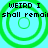 Green concentric circles on cyan background with pixelated text reading "WEIRD I shall remain" in four quadrants.