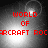 Red pixelated text 'WORLD OF AIRCRAFT ROCKET' on a grayscale background with a bright light source shifting position.