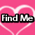 Pink background with white heart outlines and black text reading "Find Me A Dirty Boy!" in bold, pixelated font.