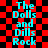 Red and black checkered background with cyan text repeating "The Dolls and Dills Rock" in a pattern