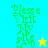 Green pixelated text 'Please Visit My Site' on four colored backgrounds with a star symbol changing color between frames.
