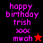 Pixelated text and star symbols on split background with varying color schemes