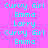 Pixelated text displays names on a pink background with blue highlight changes across frames.