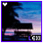 Animated icon shows a dark silhouette of a figure on a dock against a blue-purple gradient sky, with 'LEXI' text at bottom and heart symbol changing color.