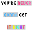 Pixelated text phrases in repeating with color variations across frames
