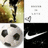 Animated sequence showing a soccer ball and Nike swoosh alternating with static text on white background.