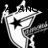 Pixelated black-and-white icon shows a stylized figure with outstretched arms, a star on its chest, and a crown-like shape on its head against a solid black background.