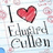 A pixelated icon with 'I ❤️ Edward Cullen' text on lined notebook paper background, featuring red heart symbol and floral patterns.