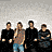 Animated contact sheet of a Foo Fighters-themed buddy icon featuring repeated text and eagle graphics on black background with group photo insets.