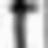 A grayscale pixelated icon with a central vertical dark band flanked by lighter gradients, forming an abstract cross-like shape against a white background.
