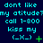 A dark blue background displays repeated cyan text and a small smiley face with changing symbols next to it.