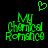 Green pixelated text 'My Chemical Romance' with a green heart symbol above, displayed on black background.