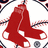 Red baseball socks with white accents on a patterned background, one sock overlaid with blue text reading "suck".