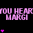 Pixelated pink text and star symbols on black background with gray corner overlay, animated in three sequential states.