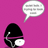 Pixelated icon shows a black figure with headphones and a speech bubble on magenta background, with text 'the new...', 'iPod......', 'PIEPOD!' on bright pink background.