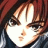 Pixelated anime-style character face with red hair and white highlights on black background featuring "Anime IM" text in pixel font.